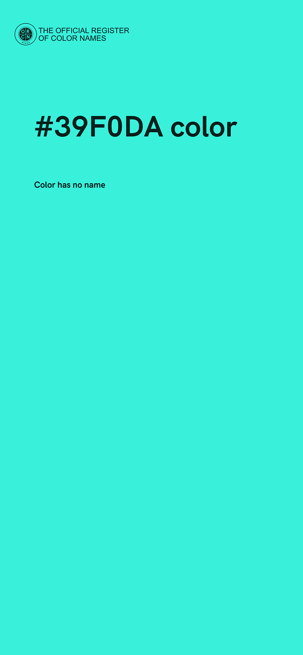 #39F0DA color image
