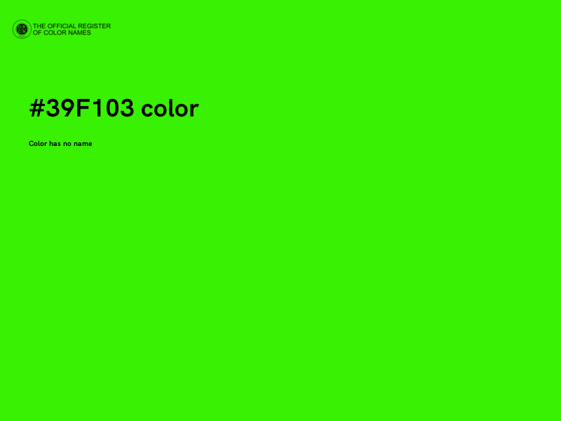 #39F103 color image