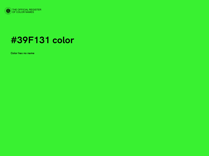 #39F131 color image