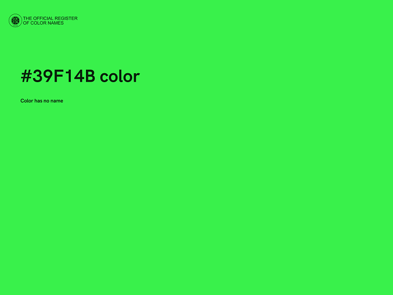 #39F14B color image