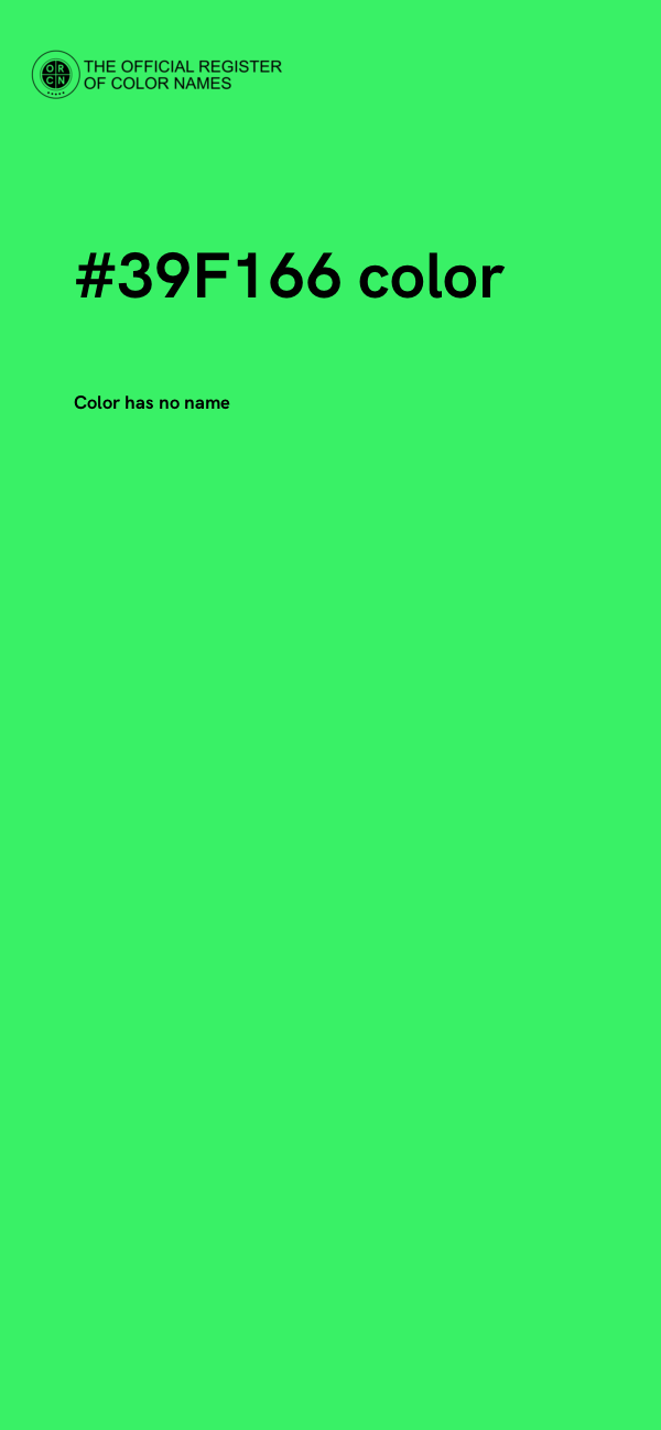 #39F166 color image