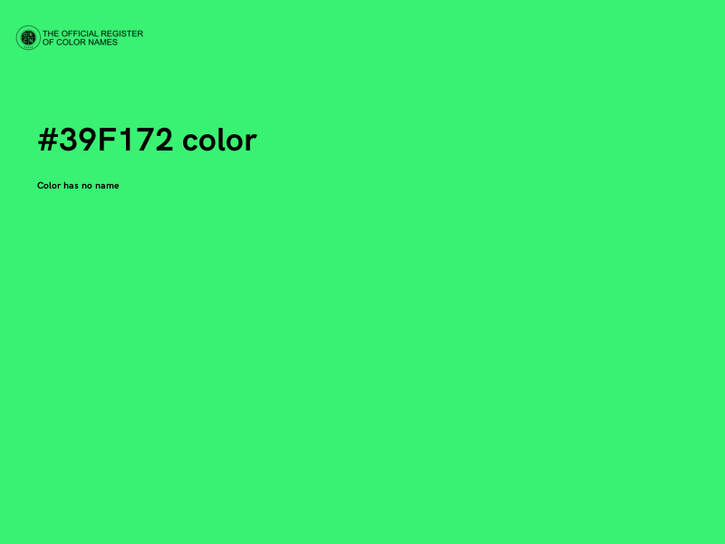 #39F172 color image