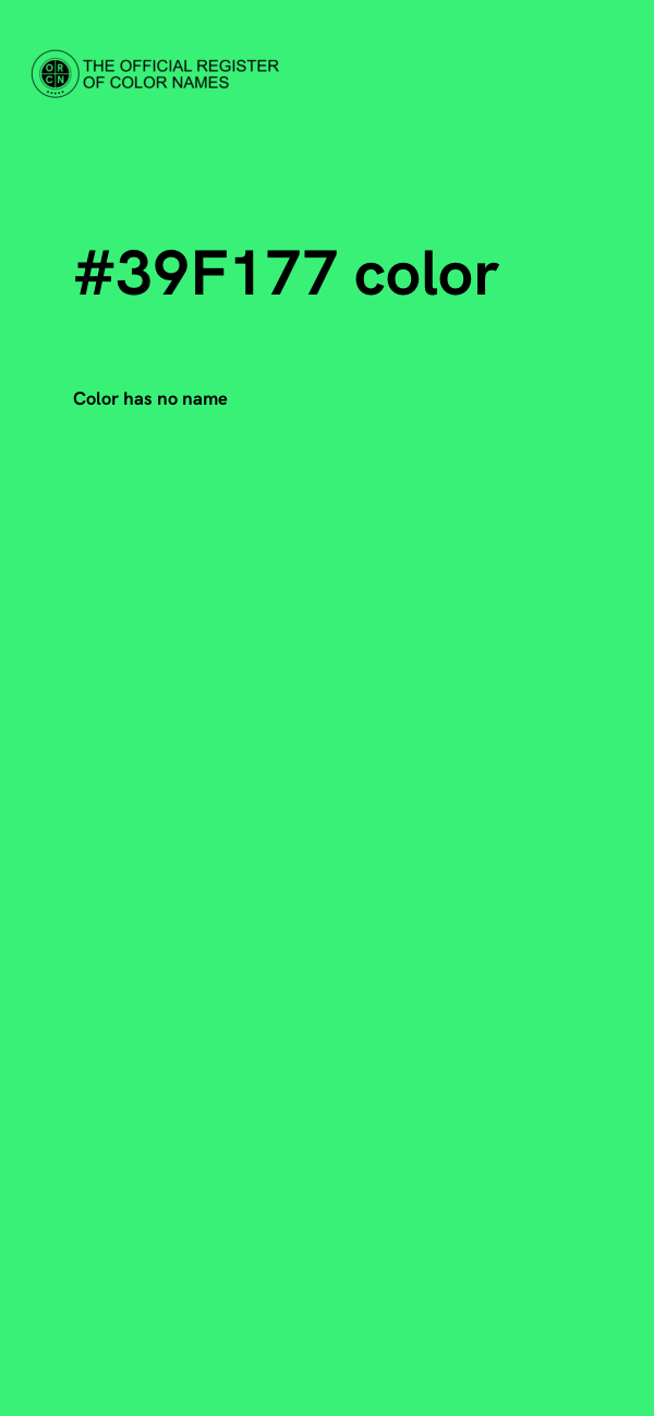 #39F177 color image