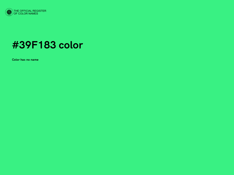 #39F183 color image