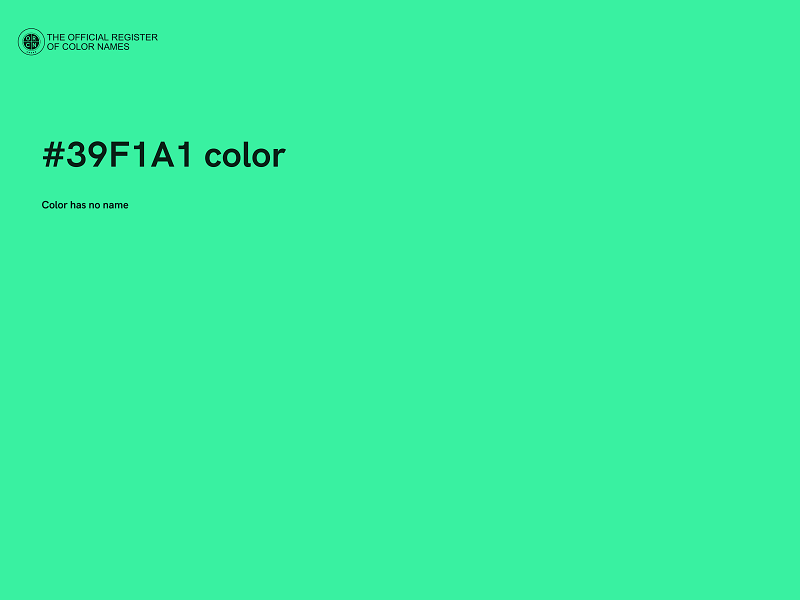 #39F1A1 color image