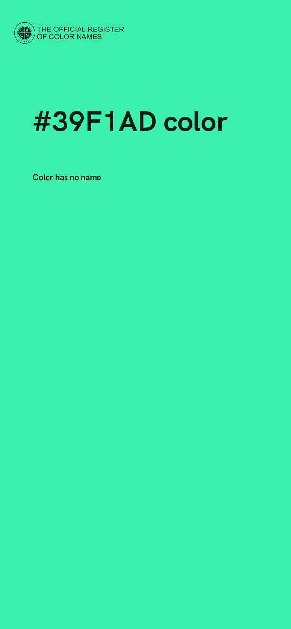 #39F1AD color image