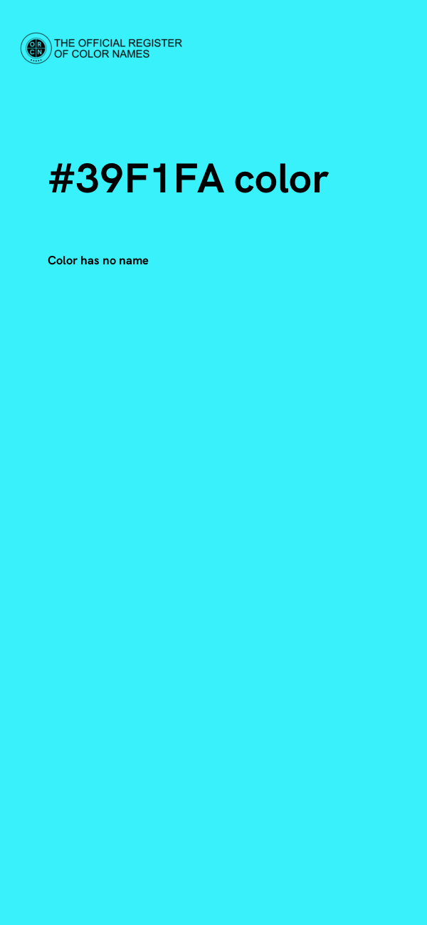 #39F1FA color image