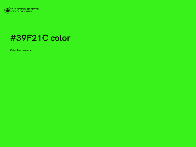 #39F21C color image