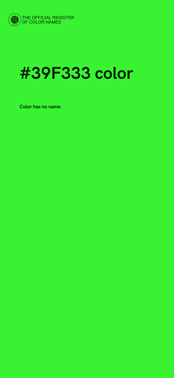 #39F333 color image