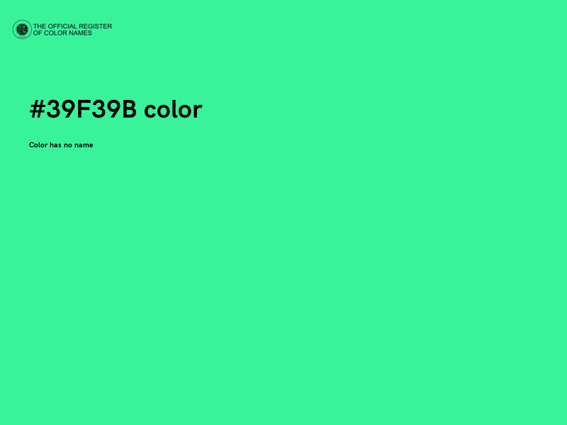 #39F39B color image