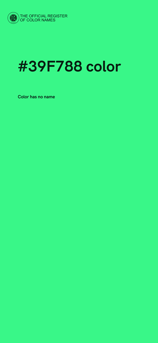 #39F788 color image