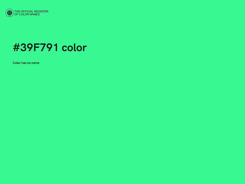 #39F791 color image
