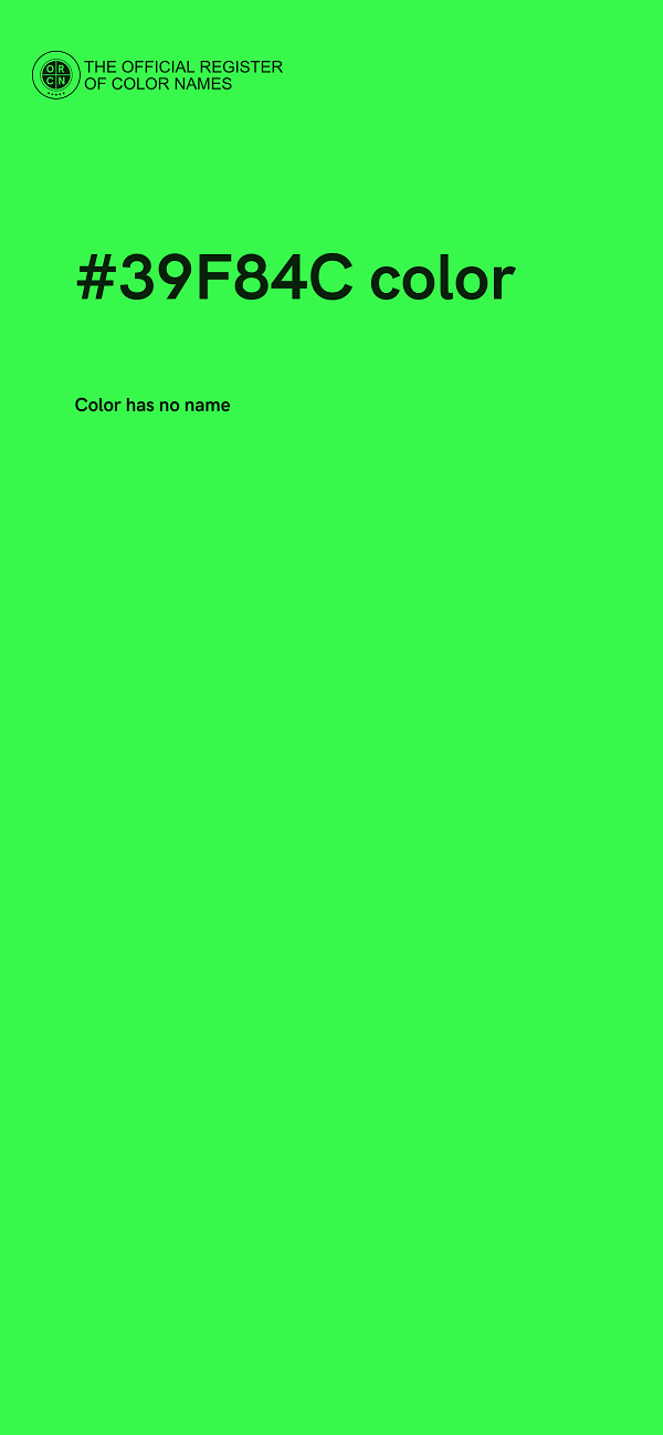 #39F84C color image