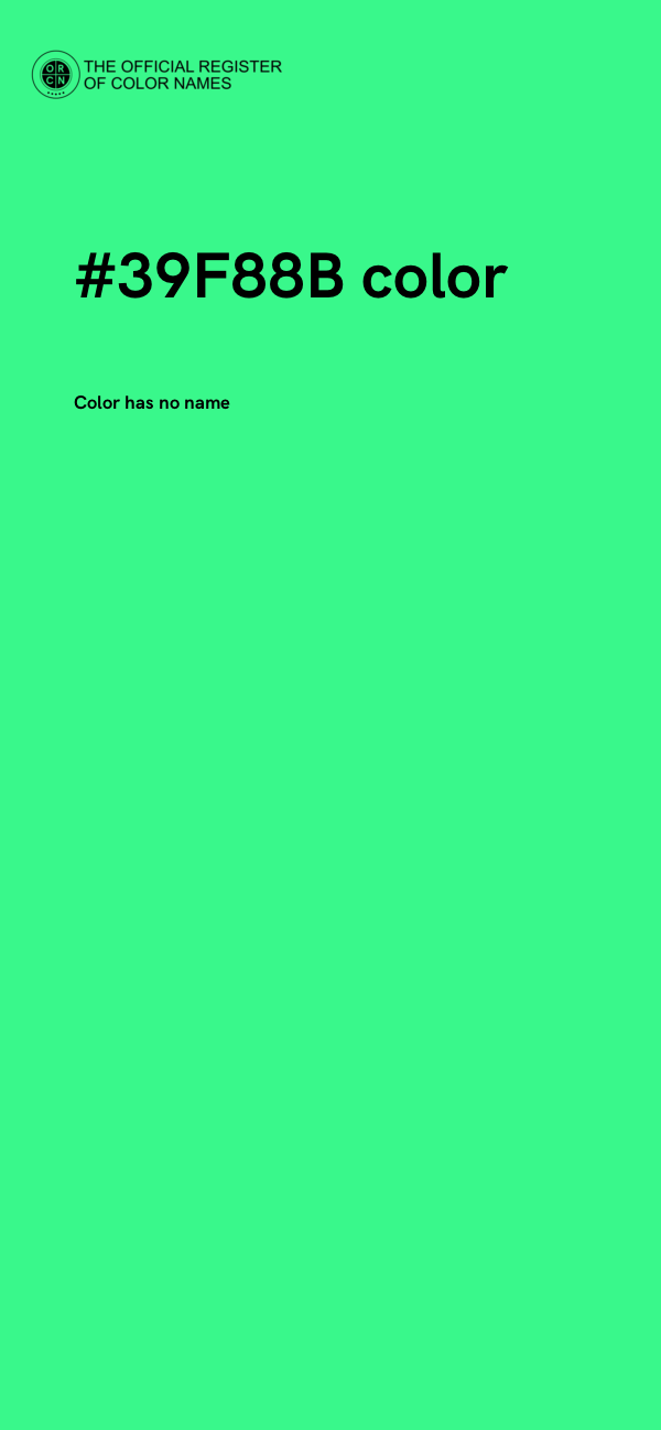 #39F88B color image