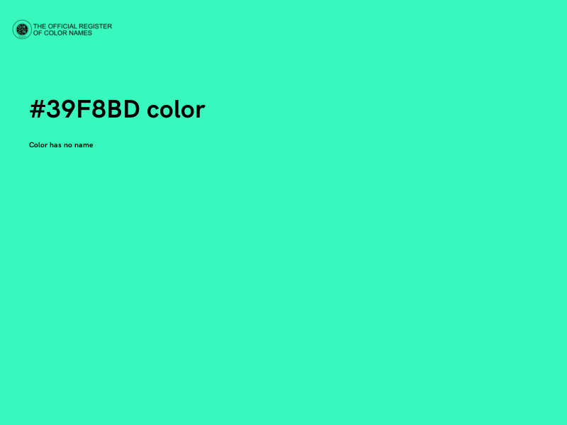 #39F8BD color image