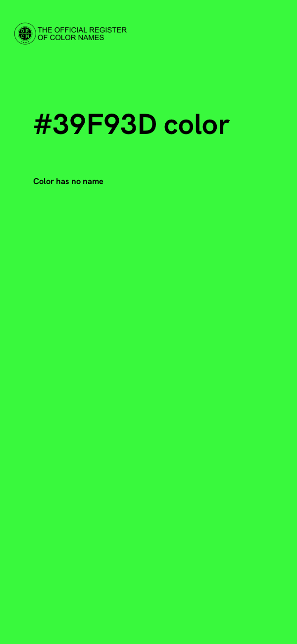 #39F93D color image