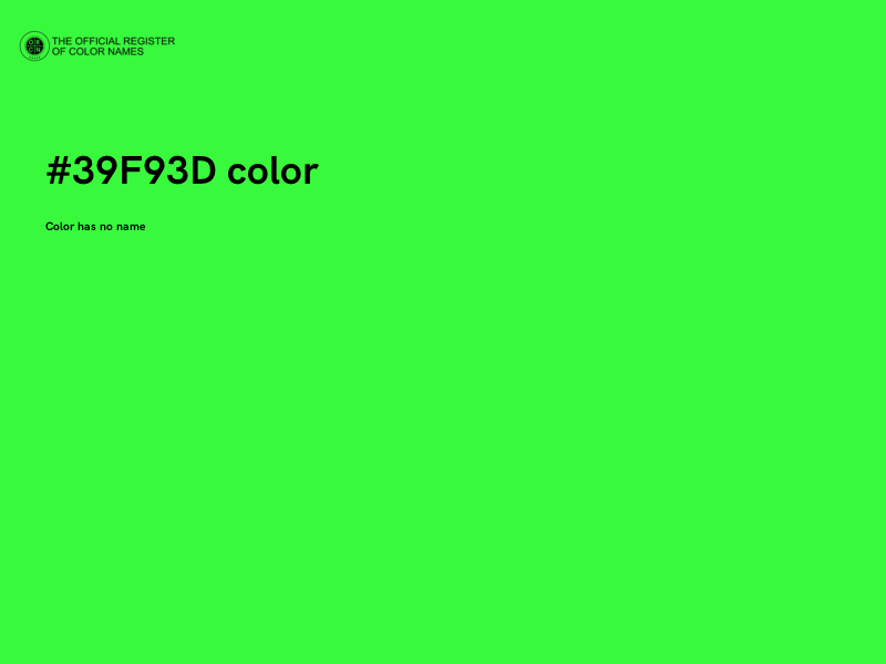 #39F93D color image