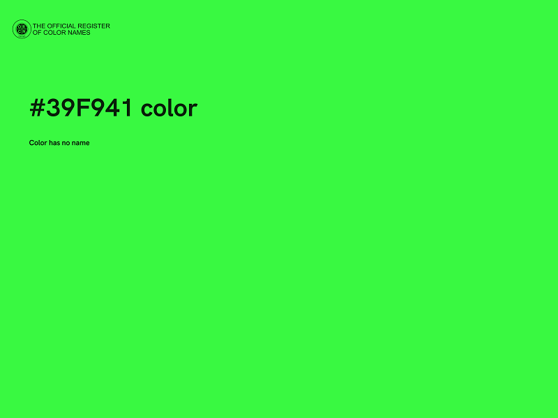 #39F941 color image