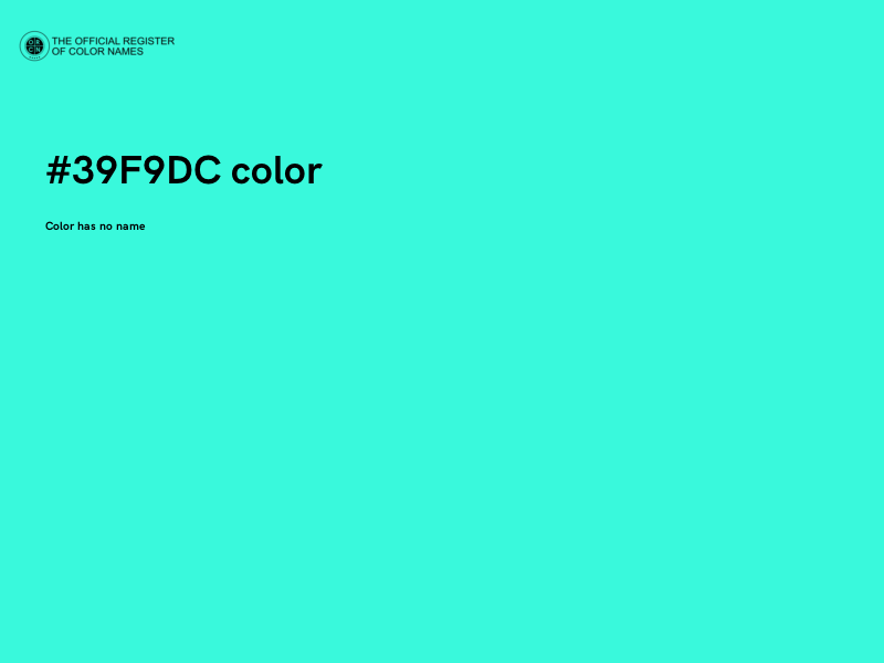 #39F9DC color image