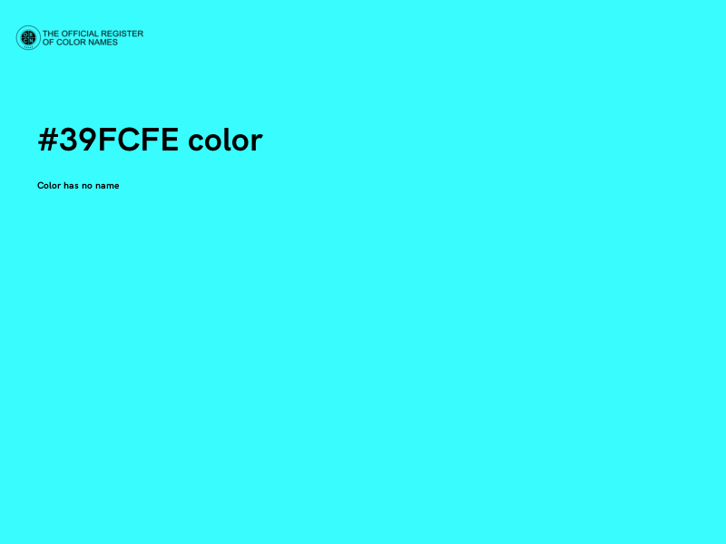 #39FCFE color image