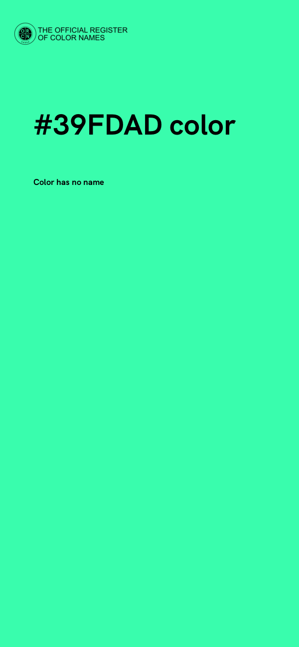 #39FDAD color image