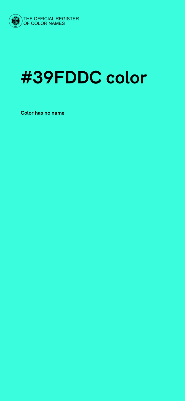 #39FDDC color image