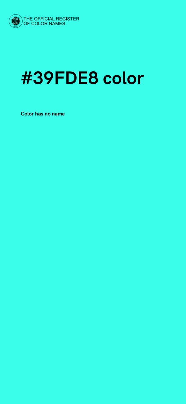 #39FDE8 color image