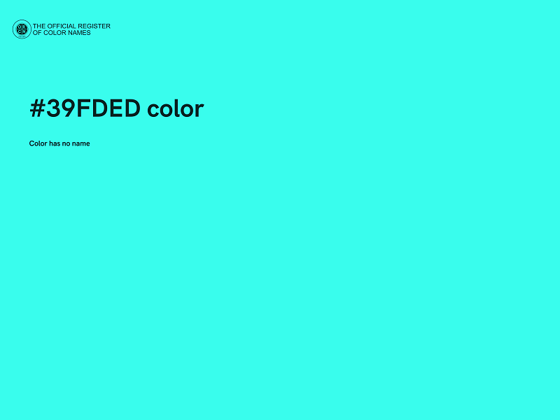 #39FDED color image
