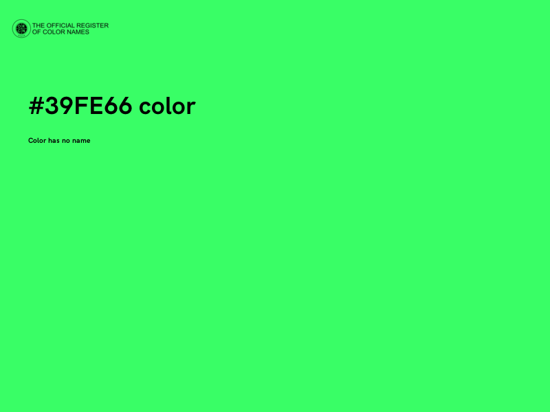 #39FE66 color image