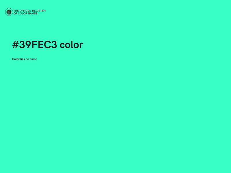#39FEC3 color image