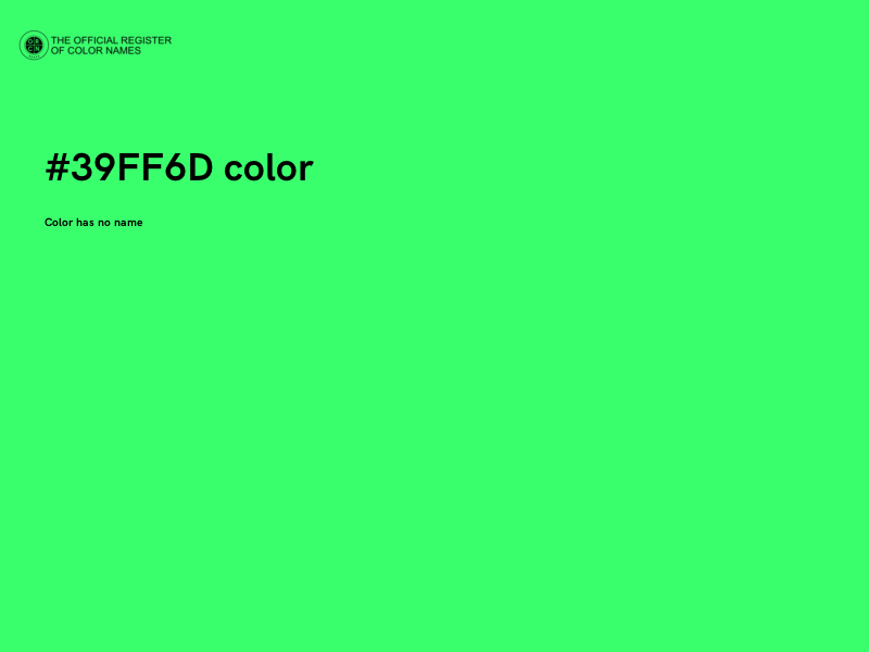 #39FF6D color image
