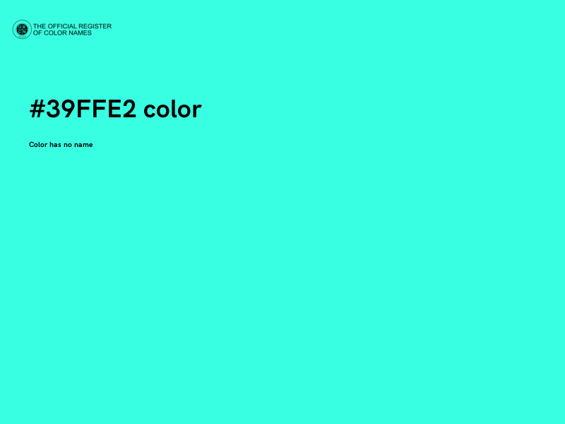 #39FFE2 color image