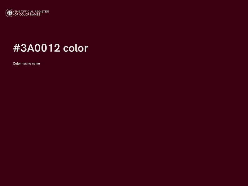 #3A0012 color image