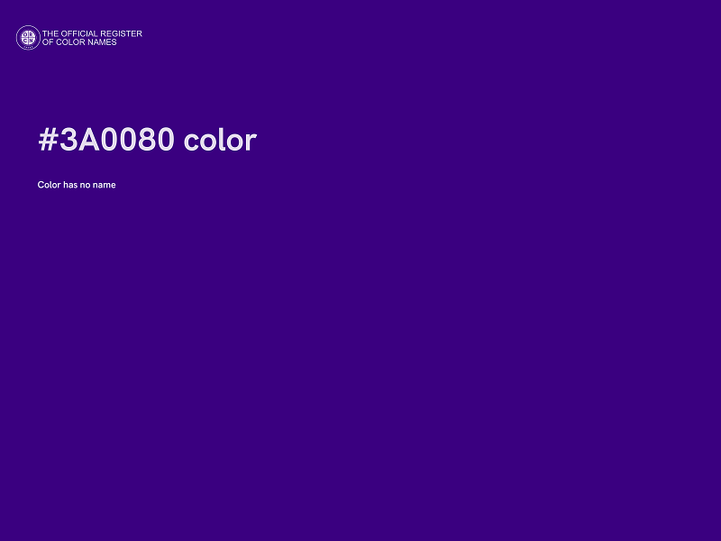 #3A0080 color image