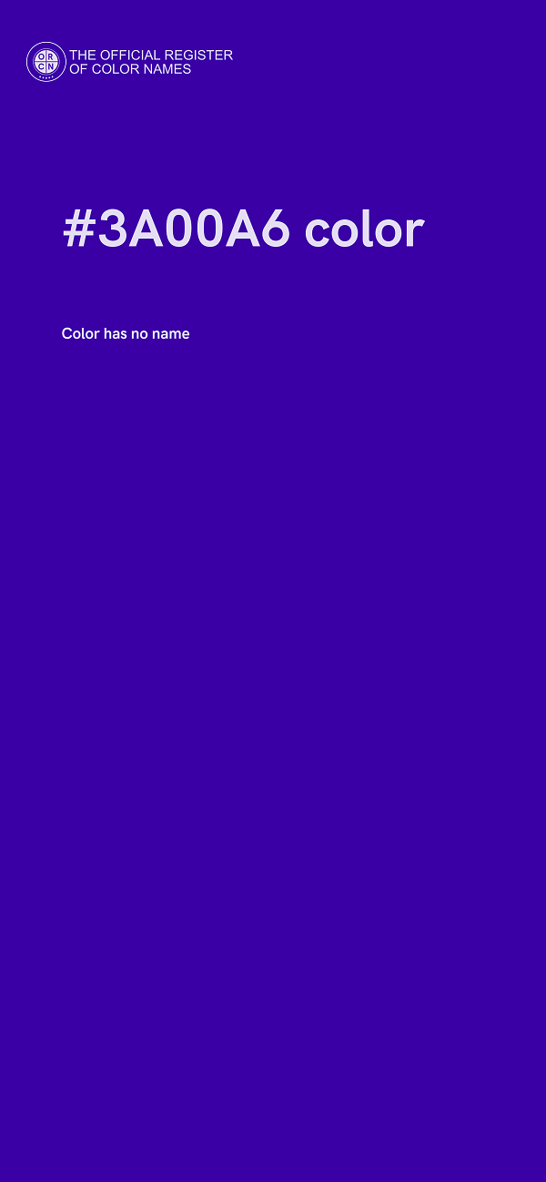 #3A00A6 color image