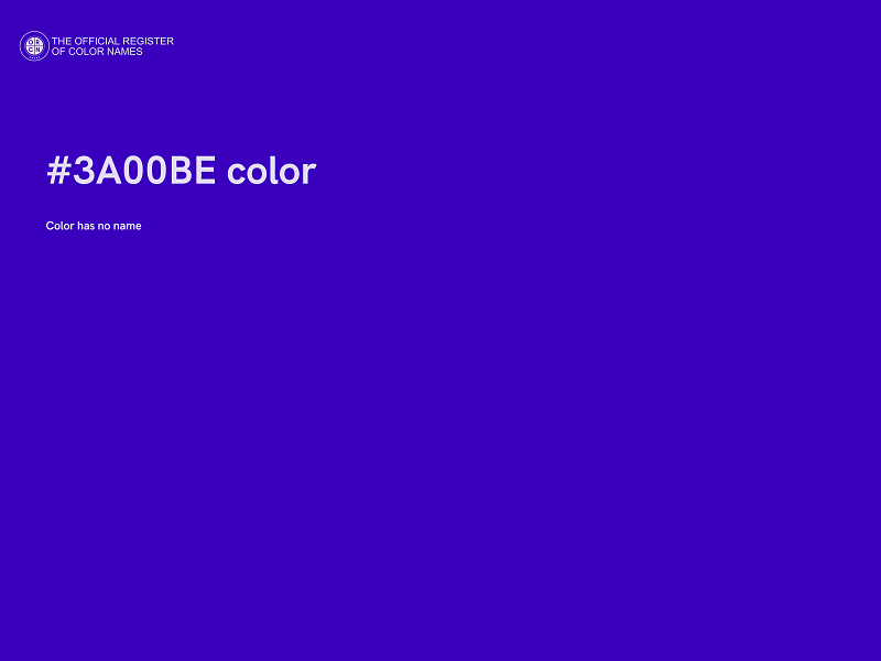 #3A00BE color image