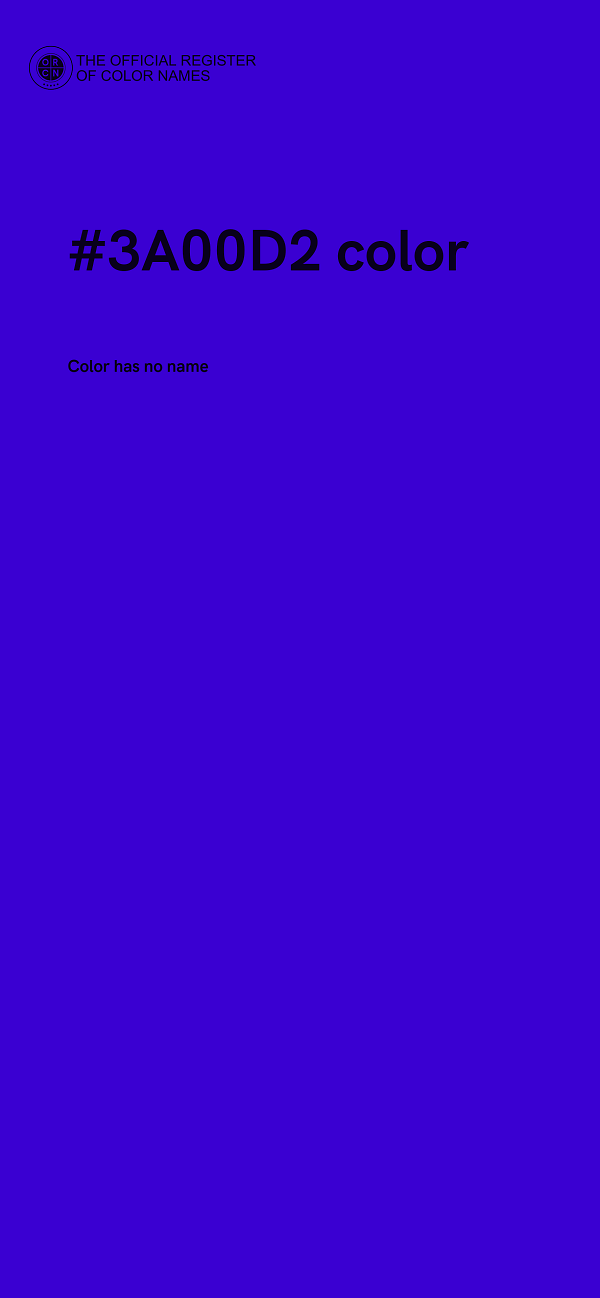 #3A00D2 color image