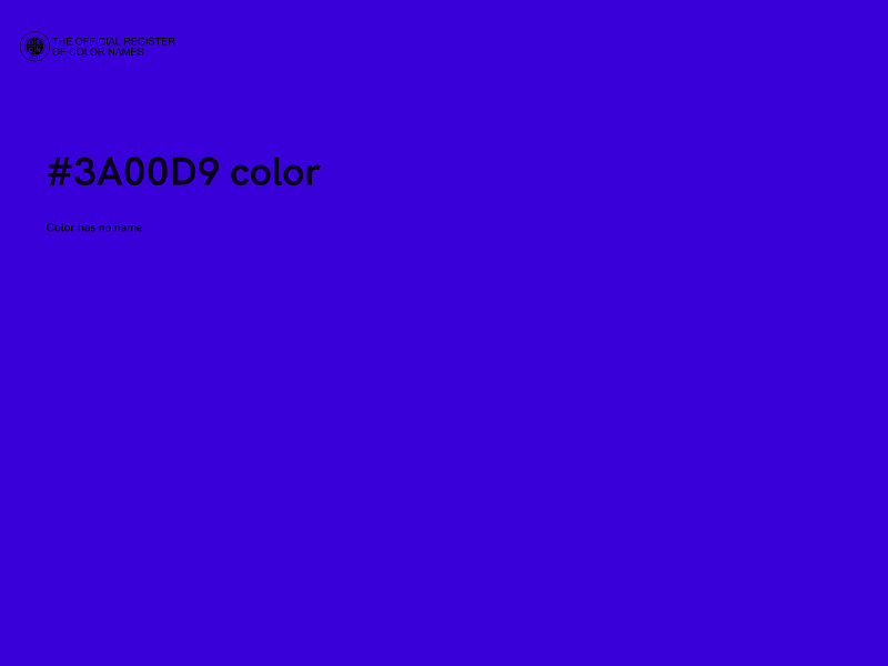 #3A00D9 color image