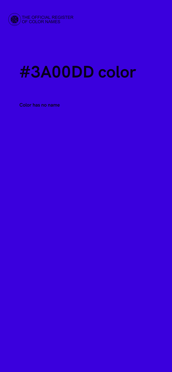 #3A00DD color image