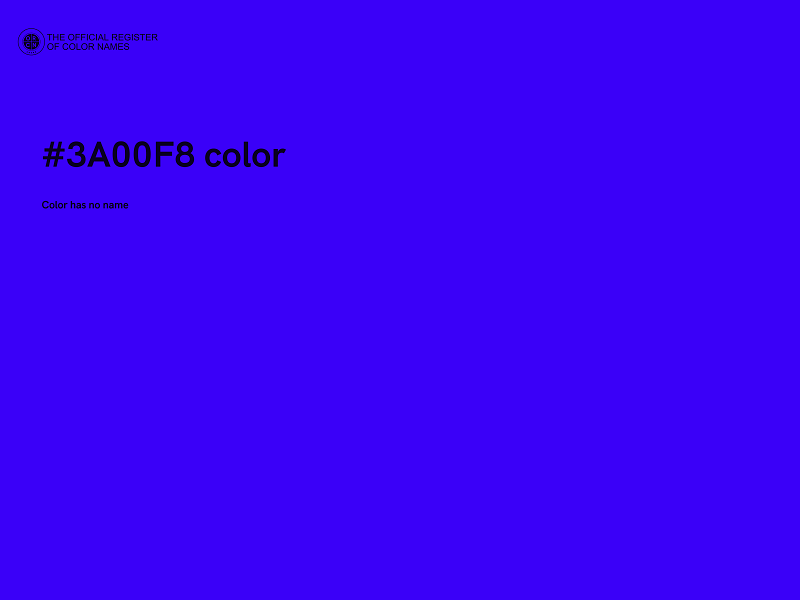 #3A00F8 color image