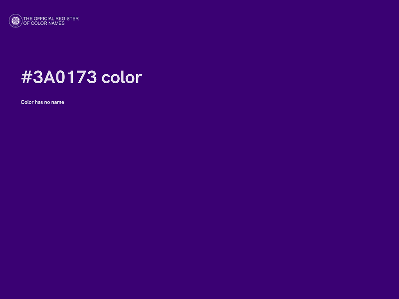 #3A0173 color image