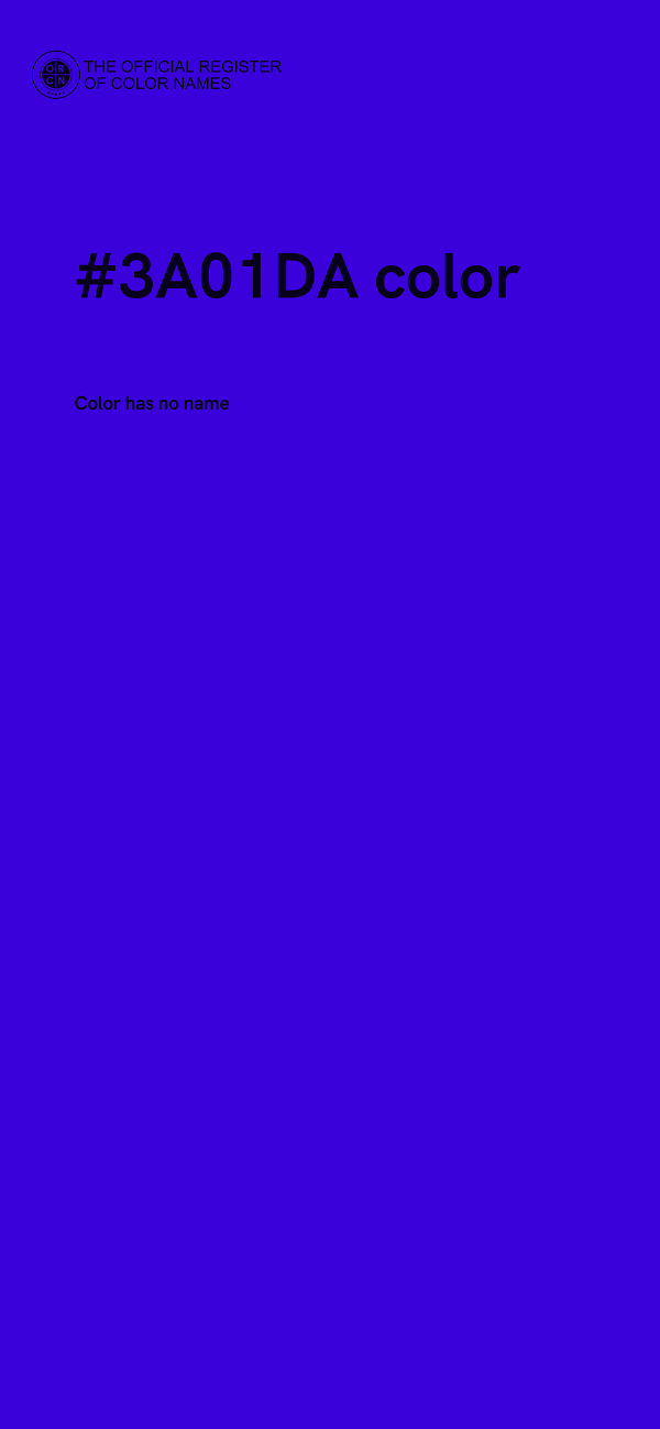 #3A01DA color image