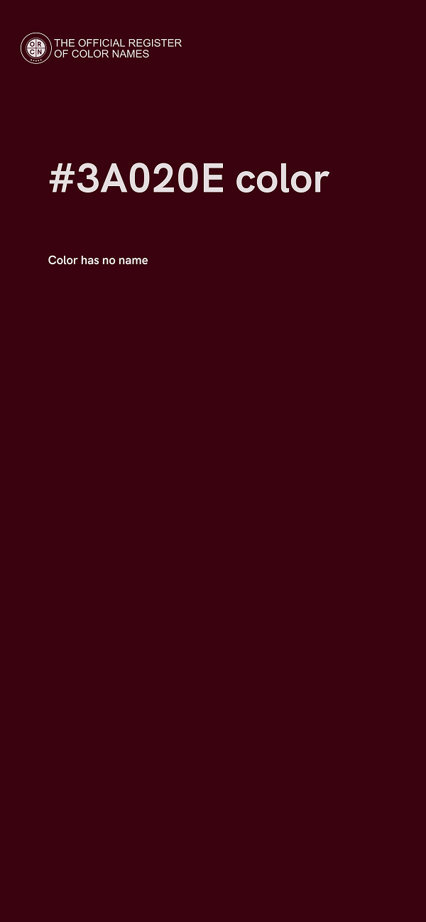 #3A020E color image