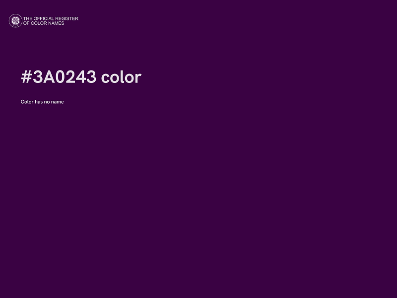 #3A0243 color image