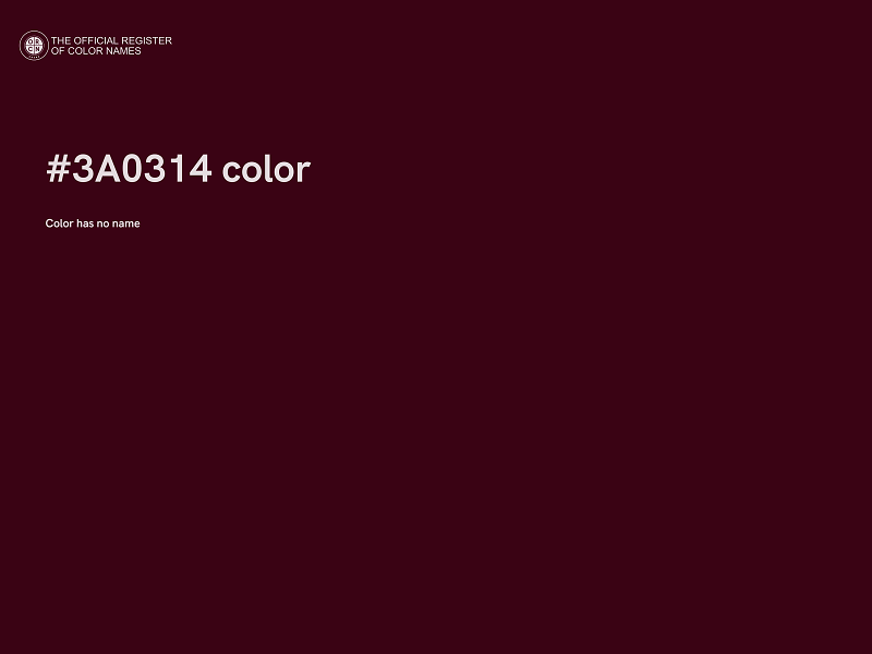 #3A0314 color image