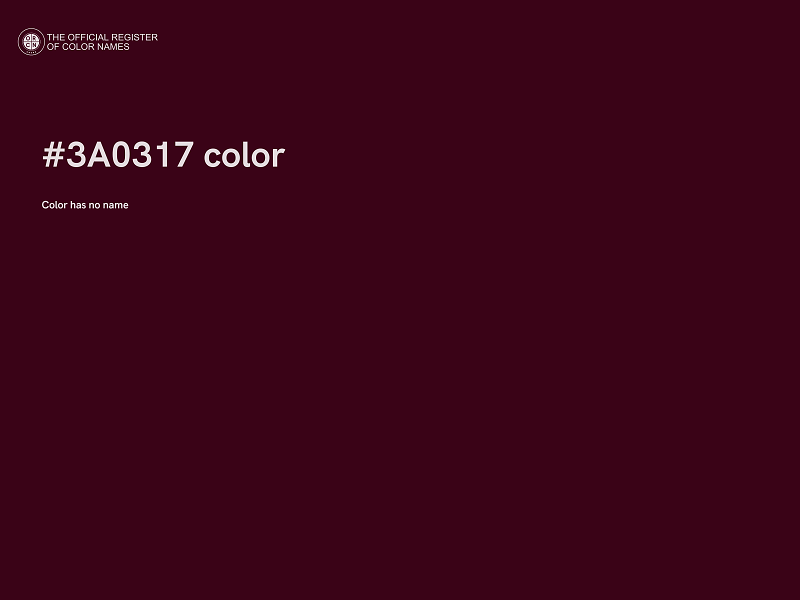 #3A0317 color image