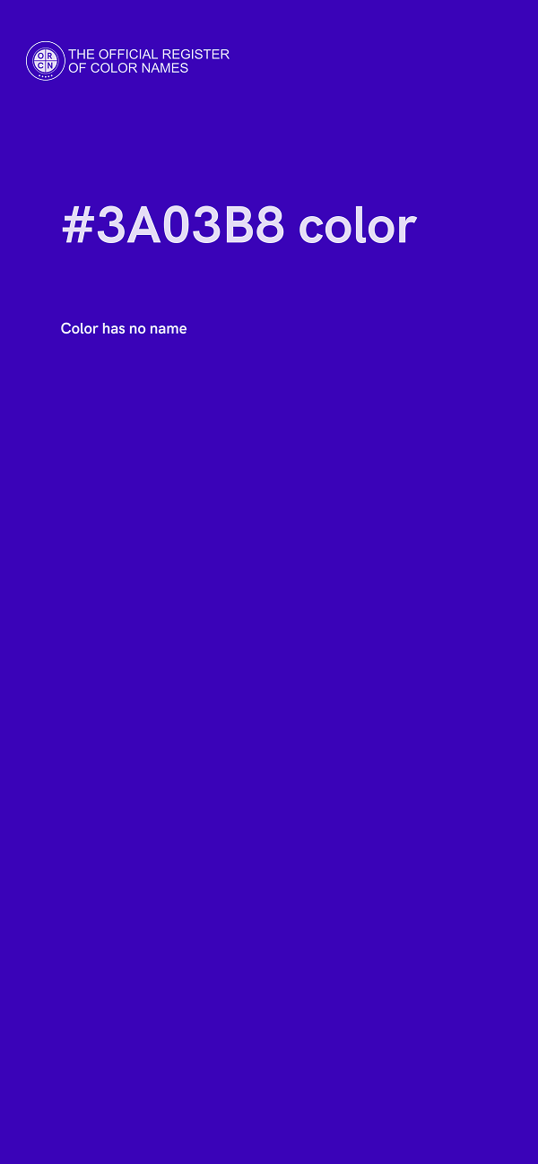 #3A03B8 color image