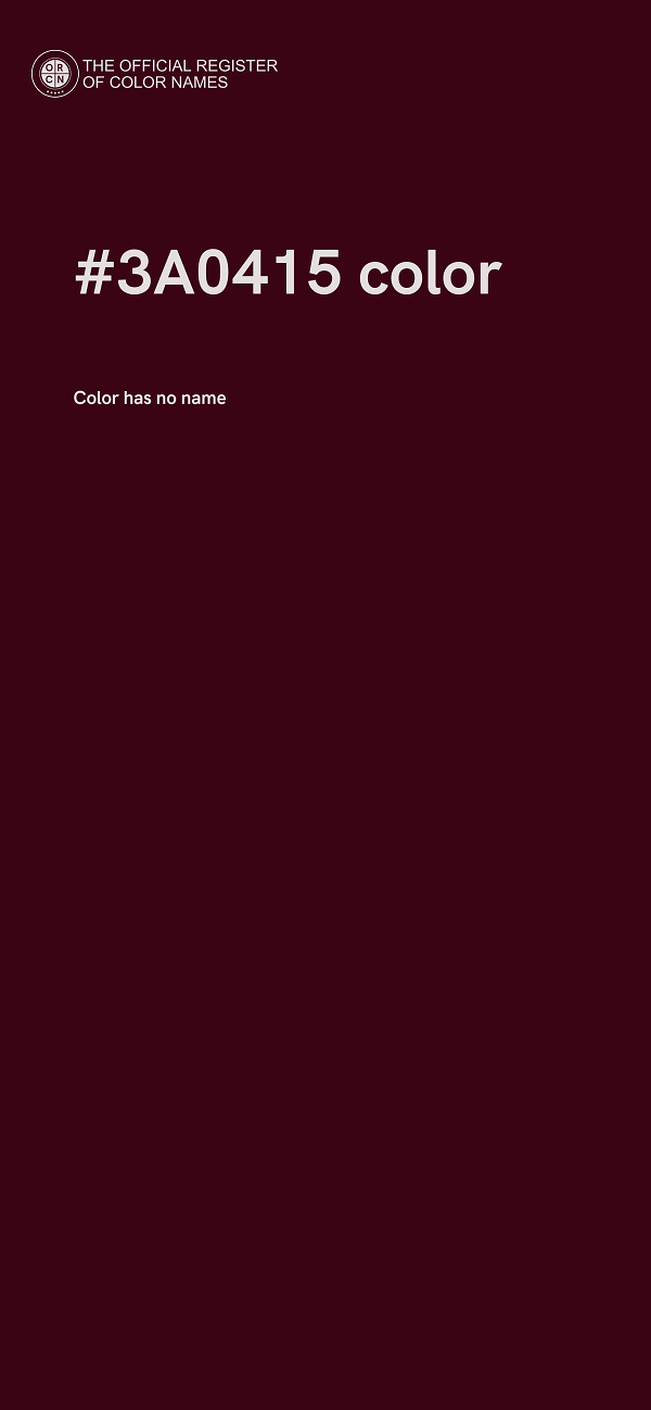 #3A0415 color image