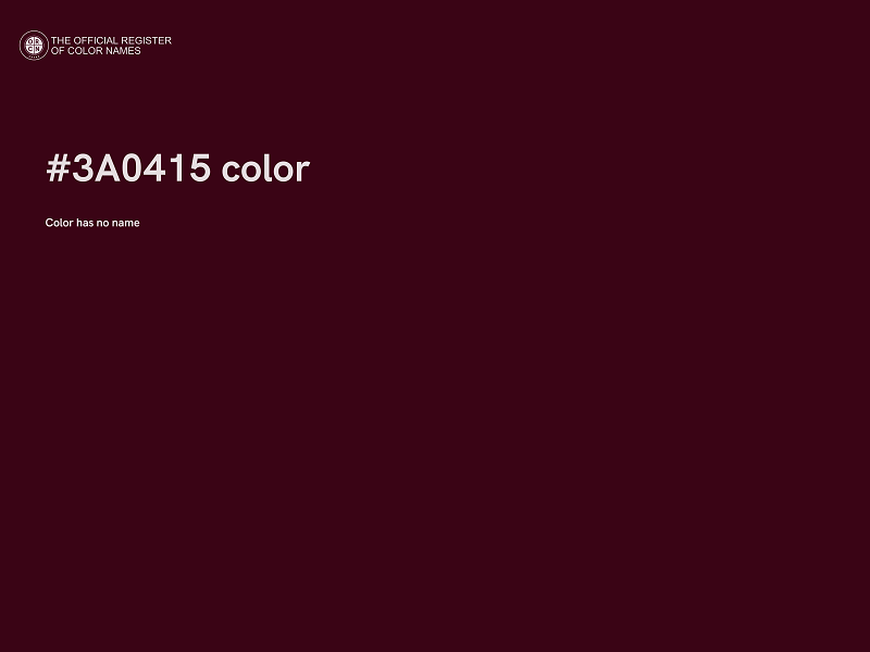 #3A0415 color image