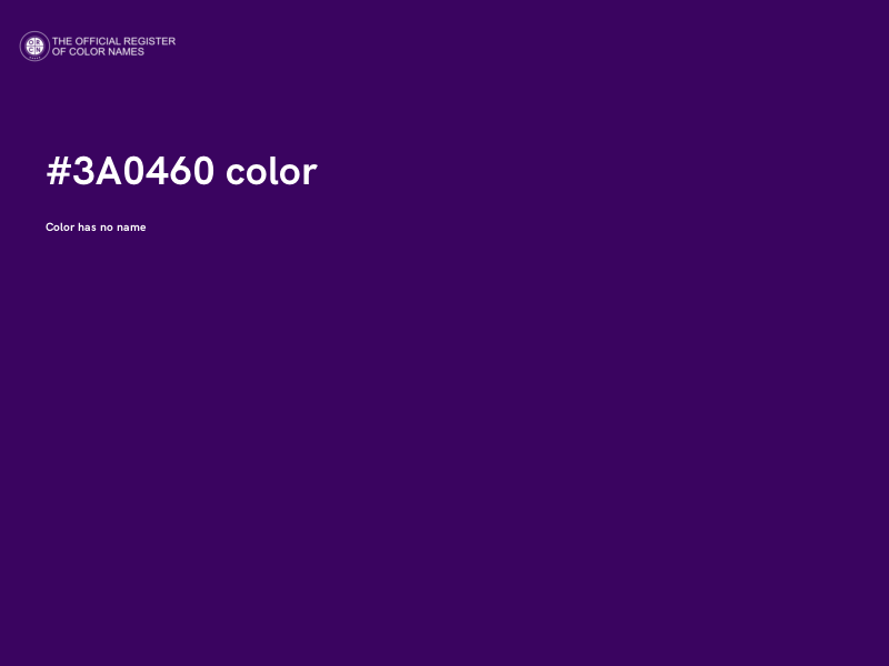 #3A0460 color image